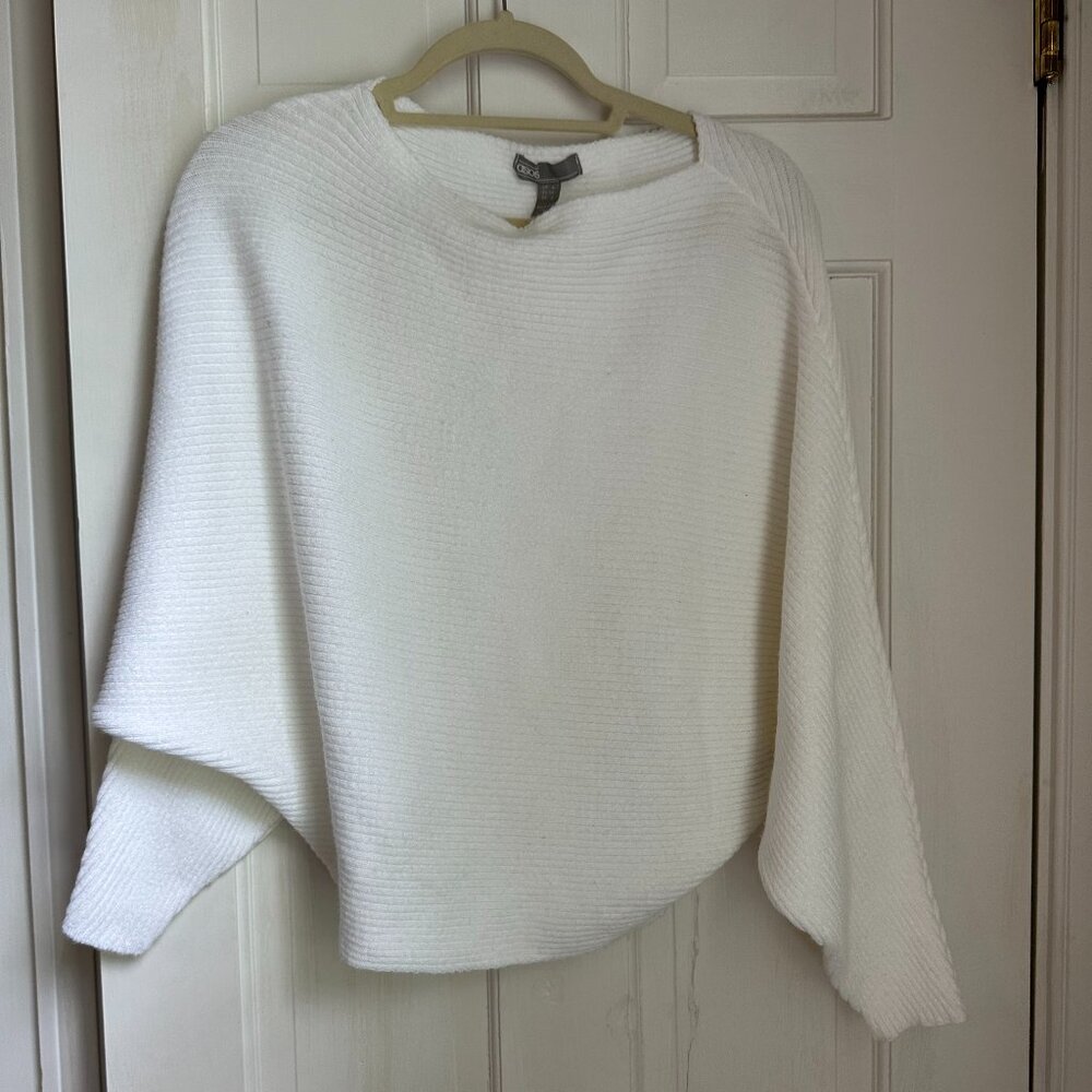 asos loose white sweater